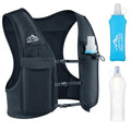 Running Vest for Women Men, USA Original Patent, Adjustable Chest Straps Running Hydration Vest with Dual 500ml Soft Flask, Breathable Reflective Hydration Backpack for Hiking