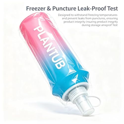Soft Foldable Water Bottle, TPU, Collapsible Flask for Outdoor Sports, Without stand up ability, Gradient Blue and Pink, Yellow Green - color: yellow green