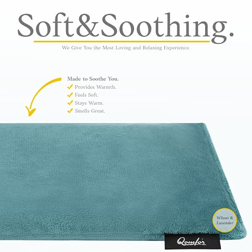 Microwavable Heating Pad, Lavender Scented Heat Pack, Blue Green - color: Green/Blue