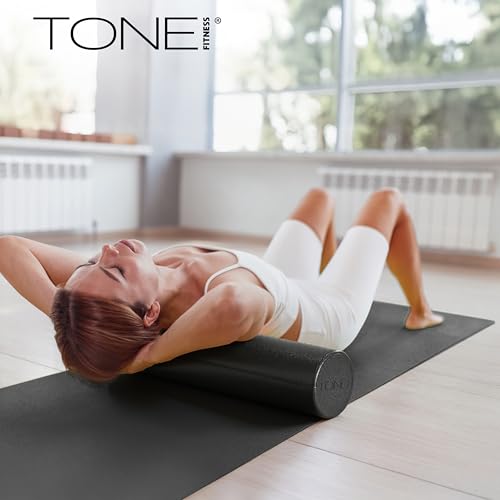 TONE Fitness Firm High-Density Foam Roller for Exercise, Massage & Recovery - color: Blue, size: 24 Inch