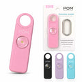 POM Personal Safety Alarm for Women – 130dB Loud Emergency Siren, USB-C Rechargeable with Bright LED Flashlight, Portable Keychain Design for Self Defense, Purse, Backpack & Travel (Pink) - color: Pink