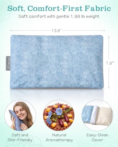 Hihealer Microwave Heating Pad for Neck & Shoulders, Microwavable Heat Pack - color: Blue