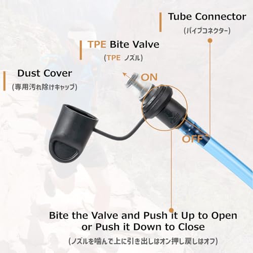 Azarxis Hydration Bladder TPU 1.5L 2L 3L Water Reservoir BPA-Free for Hiking Backpack Hydration Pack, Leak Proof Large Opening Water Storage Bladder Bag for Camping Cycling Running - color: #02 TPU Material - 1.5L