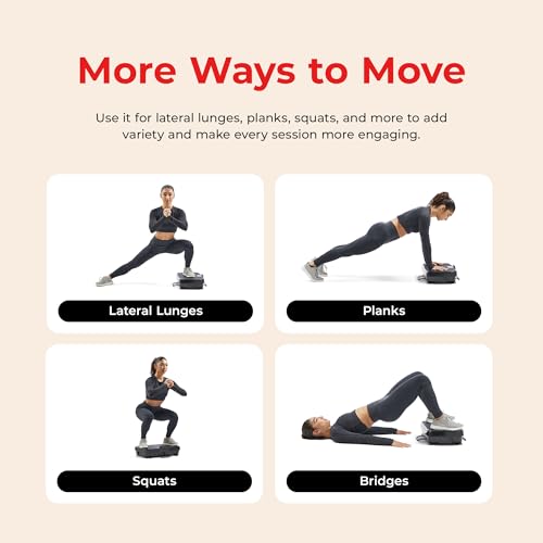 Sunny Health & Fitness Vibration Platform Exercise Machine with Remote