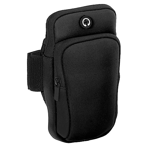 PATIKIL Phone Arm Band for Running, Running Phone Carrier Armband Cell Phone Holder for Runners Black - color: Black