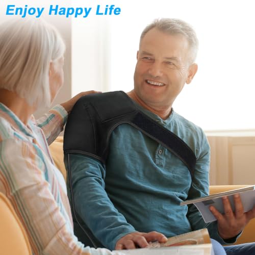 UTK Jade Infrared Rotator Cuff Heating Pad for Shoulders Pain Relief, Heated Shoulder Brace for Keep Shoulders Health, Physical Therapy, EMF Free, Auto Shut Off and Smart Controller