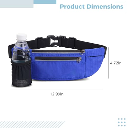 Waist Pack for Runners: Water Bottle, Adjustable Strap