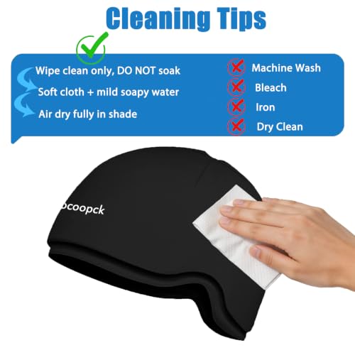 XL Cold Cap for Chemotherapy Patients, Chemo Cold Cap, Cold Compress, Black - color: Black, size: Large