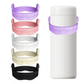 5Pcs Water Bottle Handle Silicone Water Ring Sling Bottle Carrier for Travel and Outdoor Use Secure Grip Lightweight Compact