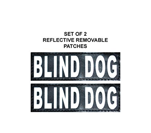 Doggie Stylz Blind Dog Harness, Adjustable Service Dog Vest - color: Red, size: Girth 14-18"