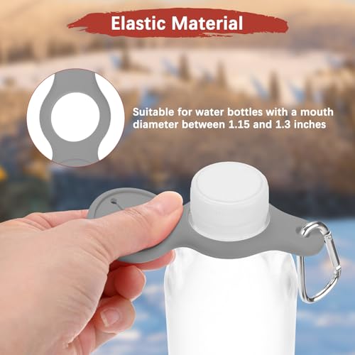 Water Bottle Hanging Buckle Clip [PCS] - Water Cup Holder with Towel Hook for Bike Portable Secure Bottle Holder - color: Grey