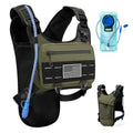 Running Hydration Vest with 2L Water Bladder， Lightweight Adjustable Hydration EDC Chest Pack for Men and Women, Water Backpack for Hiking, Cycling - color: Green