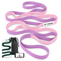 Trideer Stretching Strap with Loops for Physical Therapy,Non-Elastic - color: Macaron