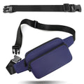 Fanny Pack Nylon Mini Belt Bag Everywhere Belt Bag for Women Water Repellent Waist Packs Crossbody Bags with Adjustable Strap - color: Blue