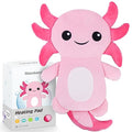 Microwave Heating Pad for Period Cramps Pain Relief, 16"×12", Pink Axolotl - size: Pink Axolotl