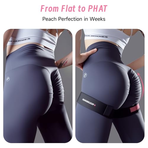 MANUEKLEAR Blood Flow Restriction Bands for Women Butt Lift - color: Pink