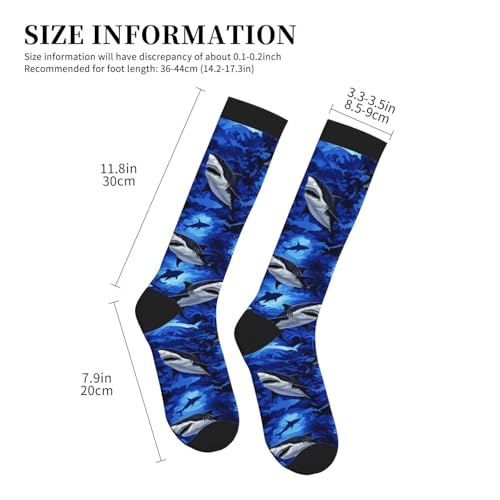 Compression Socks Circulation 15-20 Mmhg Knee High - color: Shark