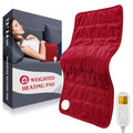 Comfytemp Weighted Heating Pad for Period & Back, FSA XL Heat Pad, 12"x24" - color: Red