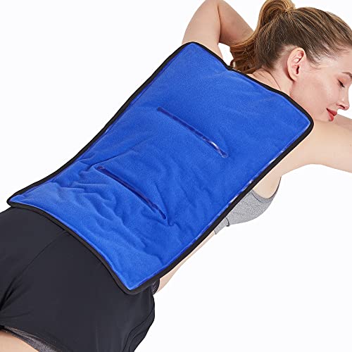 Koo-Care Extra Extra Large Gel Ice Pack for Injuries Reusable Flexible Cold Therapy Compress with Wrap for Full Back, Hip, Thigh, Knee, Shin - Pain Relief for Post-surgery Recovery XXL, 13 x 21.5 Inch - size: 13 x 21.5 Inch (Pack of 1)