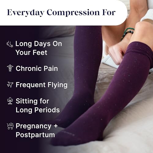 Comrad Knee High Compression Socks - color: Muted Rose, size: Small