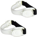 Premium LED Light Up Armband, Reflective Adjustable Wearable Silicone Running Belt Strap/Waterproof Glow in The Dark for Running Jogging Walking Cycling Concert Camping Outdoor Sports - color: White - 2 Packs