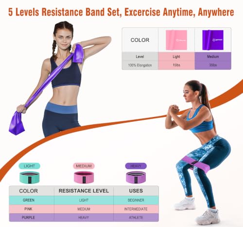 Pilates Kit Equipment, Pilates Ring and Ball for Women Home Workout - color: Purple