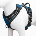 No Pull Dog Harness, No-Choke Soft Padded Reflective Dog Vest Harness with Front Clip & Top Handle, 2 Quick-Release Buckles, Adjustable for Small Medium Large Dogs - color: Blue, size: X-Small