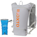 INOXTO Running Hydration Vest Backpack,Lightweight Insulated Pack with 1.5L Water Bladder Bag Daypack for Trail Hiking Running Cycling Race Marathon for Women Men - color: grey orange