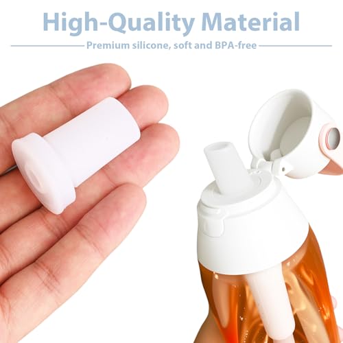 6 Pcs Bite Valve Replacement for Brita Water Bottle Filter, Silicone Mouthpiece Replacement Parts Water Bottle Spout Straw Accessories