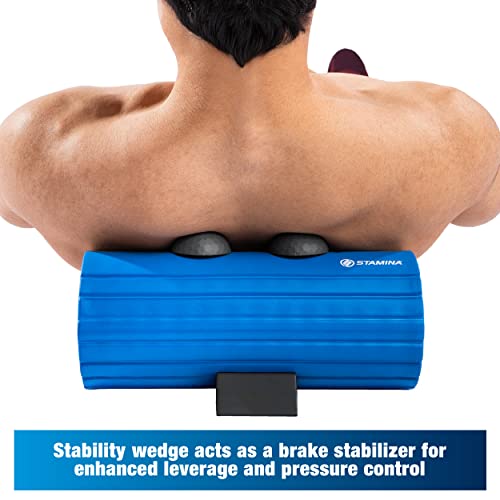 Stamina Evo Foam Roller for Deep Tissue Trigger Point Massage, Muscle Recovery & Physical Therapy - Patented Design