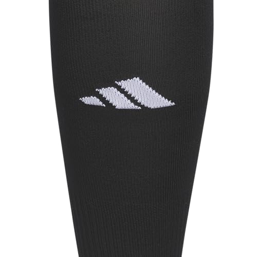 adidas Metro Soccer Socks or Calf Sleeves 1 Pair - color: Black/White/Calf Sleeve, size: Large, style: Calf Sleeve