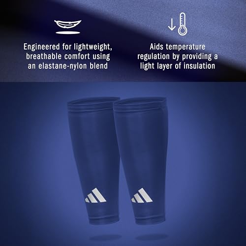 adidas Compression Calf Sleeve - color: Royal, size: Large-X-Large