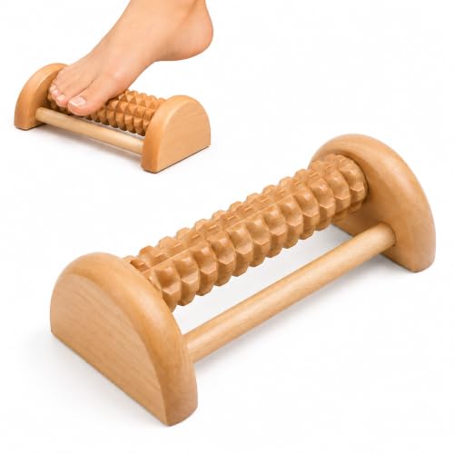Manual Foot Massage Roller Stick, Textured Surface Foot Roller for Plantar Fascia, Compact Foot Care Tool for Home Office Gym Daily Use