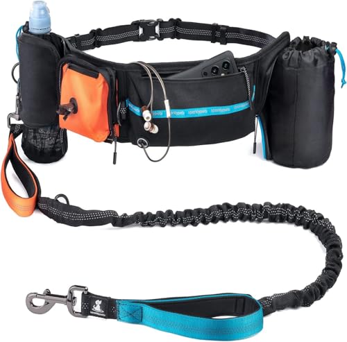 SparklyPets Active Pack 1 Dog, Hands Free Leash, Medium & Large Breeds - color: Premium Active Orange Pack, size: 1 dog M/L