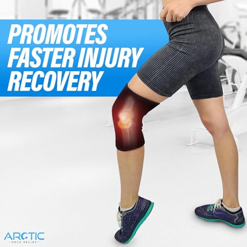 2 Pack - Premium Cold Therapy Compression Ice Sleeve, Knee Ice Pack Wrap for Injuries, Elbow, Quad & Hamstring Relief, Flexible & Reusable Cold Wrap Recovery for Meniscus, ACL, MCL, Ice & Heat Therapy - size: Medium (2 Pack)