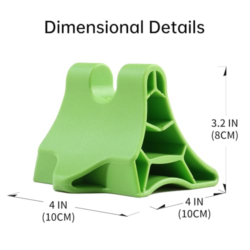 Trigger Point Massage Tool, Handheld Deep Tissue Manual Massager for Neck, Back, Shoulders & Feet, 3-Edge Pressure Point Design, Portable (Green)