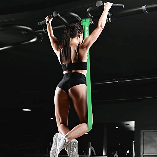 WIKDAY Pull Up Assistance Bands with Door Anchor Set & Loop Elastic Bands Total 11PCS Bands for Exercise, Thick Heavy Resistance Band for Body Stretching, Crossfit Training Home Gym Men & Women