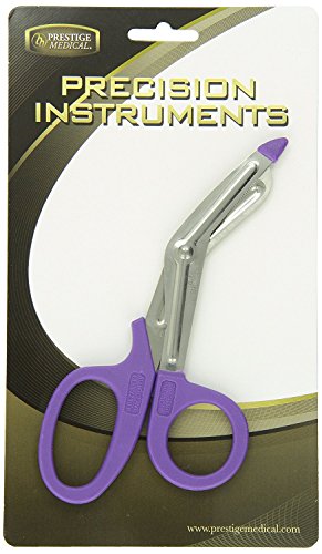 Prestige Medical EMT/Utility Scissor, Purple, 7 1/2 Inch - color: Purple, size: 7.5 Inch (Pack of 1)