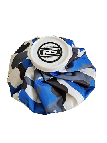 ProSeries - 9" Small Reusable Ice Bag (Blue Camo) - Hot and Cold Therapy for Injuries - Refillable Bag for Real Ice - Use on Head, Knee, Ankle, More - color: Blue Camo 9"