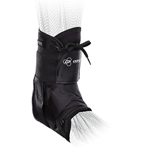 DonJoy Performance ANAFORM Lace-Up Figure-8 Straps Ankle Brace for Mild to Moderate Ankle Support for Football, Volleyball, Wrestling, Soccer, Lacrosse, Snowboarding, Basketball - size: Medium