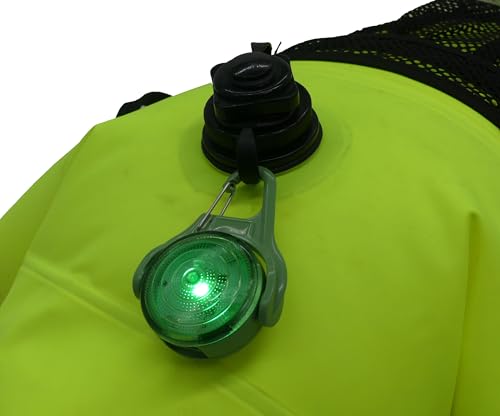 Rechargeable Safety Light | Water Reistant Bright LED Clip-On Flashing Light for Dog Walking, Running and Outdoor Activities (Green) - color: Green