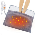 Gintao Electric Heated Foot Warmers for Feet,22"×20" Soft Foot Heating Pad - color: Gray