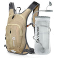 Nepest Hydration Pack Backpack with 2L Water Bladder Reflective Lightweight - color: Khaki