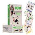 100 Bodyweight Exercise Cards – Illustrated Home Workout Flash Card Deck Designed by a Physical Therapist for Strength Training with No Equipment for Men and Women