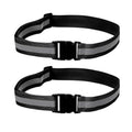 PATIKIL Adjustable Reflective Running Belt, Glow Pt Belt Sash for Cycling Walking - color: Black, size: 1.5 Inch