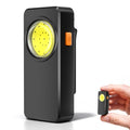 Rechargeable EDC Flashlight with 4 Lighting Modes, 600 Lumens Running Light for Runners, Clip On Flashlight, Pocket Flashlight for Running, Walking, Outdoor Activities and Emergency