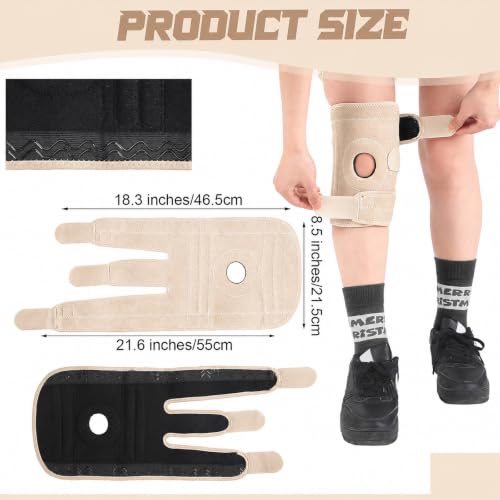 Foilswirl 1 Pcs Kids Knee Brace with Side Stabilizers,Skin Tone - color: Skin Tone