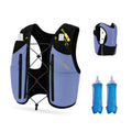 ROOT5 Running Hydration Vest 5L with 2 x 500ml Soft Flasks, Lightweight Running Vest with Water Bottles for Men and Women, Trail Running Pack - color: Black+purple, size: M（2 Soft Flask）