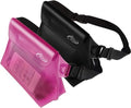 AiRunTech Waterproof Fanny Pack, Beach Cruise Vacation Essentials, Waterproof Pouch Protect Phone Passport Valuables Dry Safety, Paddle Board Kayaking Boating Swimming Accessories-2 Pack（Black + Pink） - color: Black+Pink