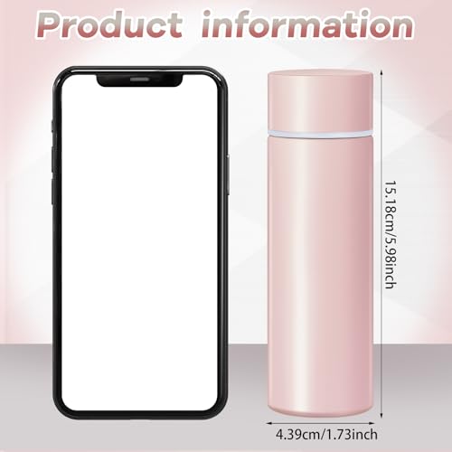 Irenare 5oz Mini Water Bottle, Angel White, Light Pink, 2 Pieces - color: Angel White, Light Pink